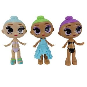 Mixed Lot of‎ 3 Blume Flower Pot Girls Dolls 3"